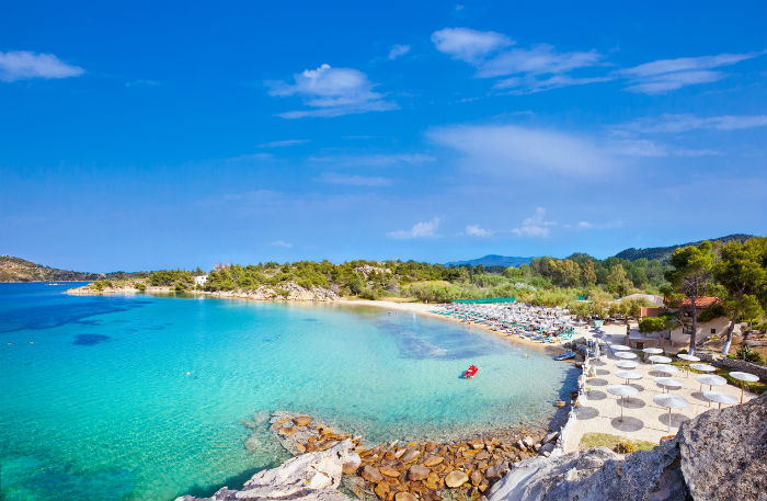Beach In Halkidiki, Greece