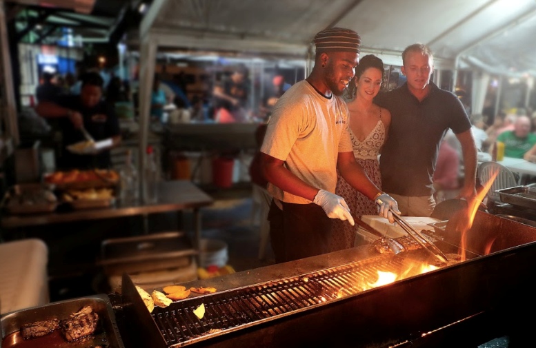 Barbeque Cooking In Barbados
