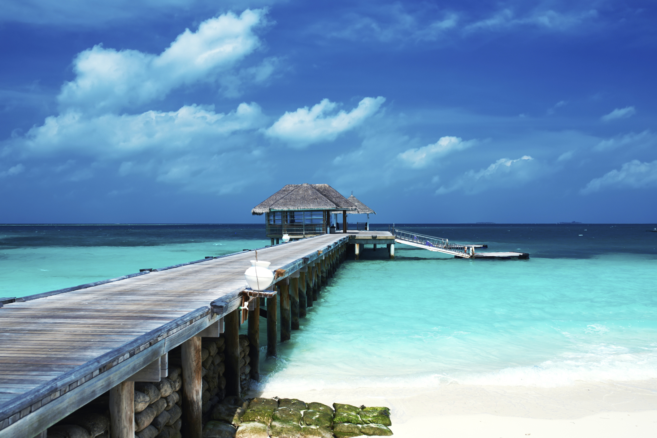Maldives beach hut