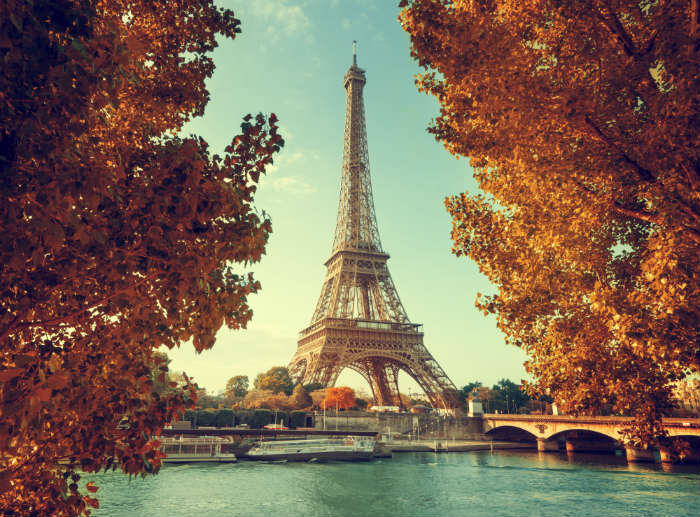 Eiffel Tower in Autumn