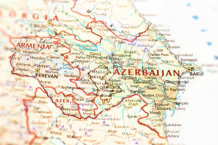 Baku On Map Of Azerbaijan