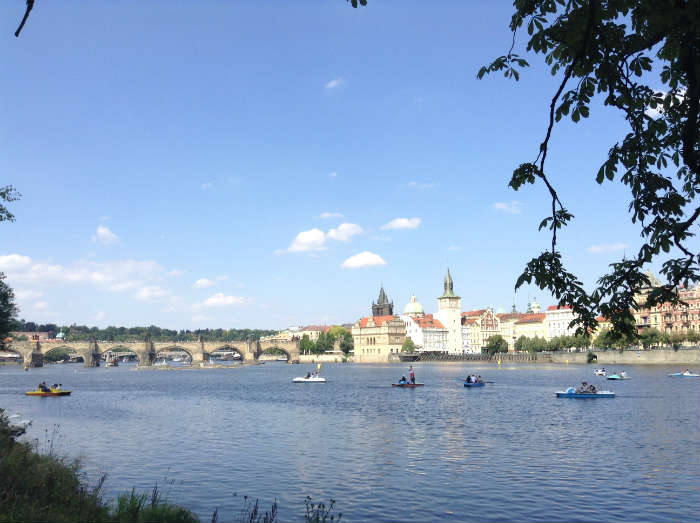 Island On The River In Prague