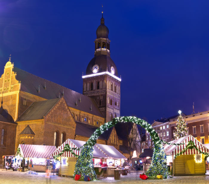 Christmas Market In Riga