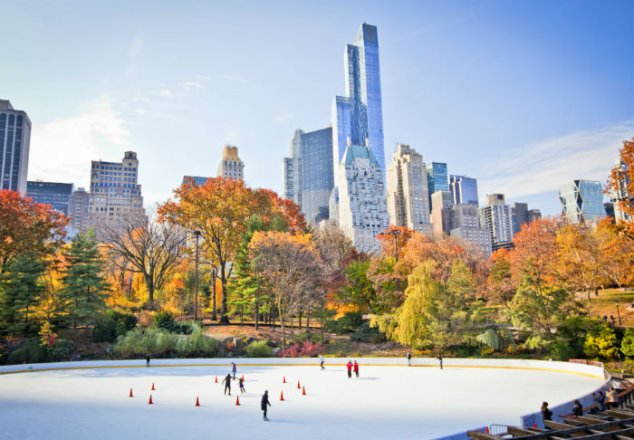 Ice Skating Rink In Central Park