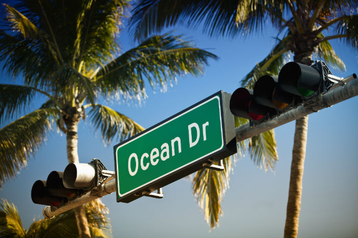 Ocean Drive Sign, Florida