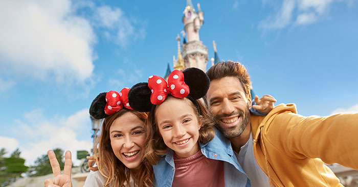 Family At Disneyland