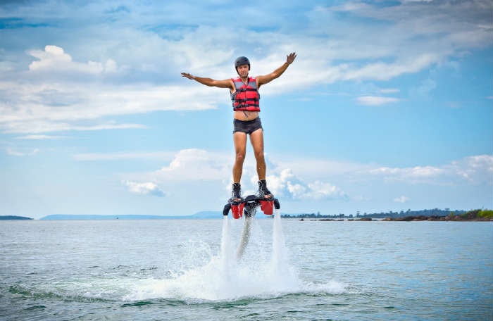 Adventure sports in Ibiza - flyboarding