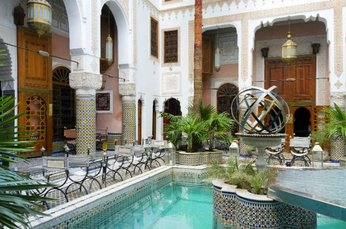 A traditional riad with pool in Marrakech