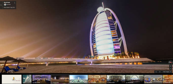 Burj Al Arab on Google Maps