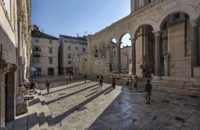 Diocletian Palace in Split, Croatia