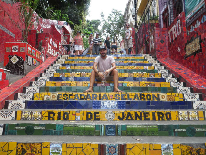 Colourful steps in Rio de Janeiro