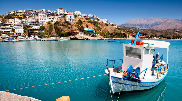 Bay in Crete town, Greece