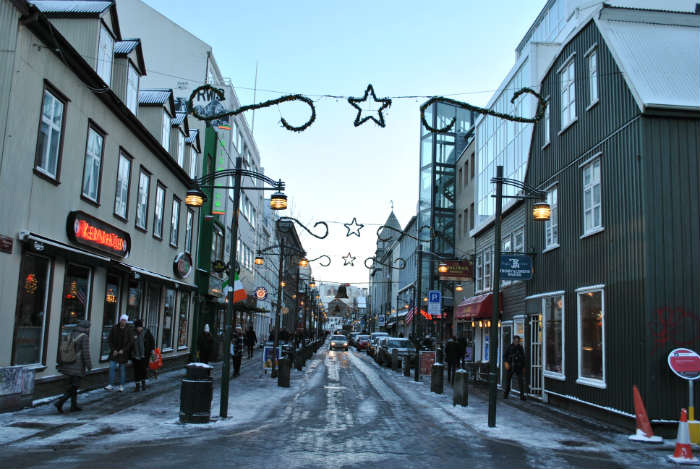 AA street in Reykjavik, Iceland