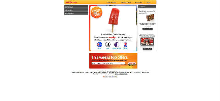 icelolly.com site in 2008