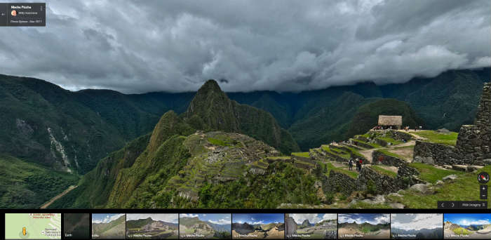 Machu Picchu on Google Maps