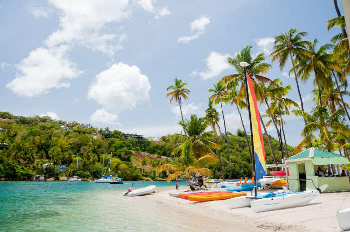 Beach in St Lucia