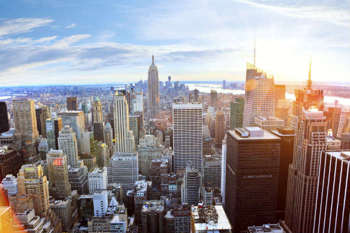 New York skyline view