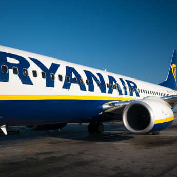 Ryanair plane taking off