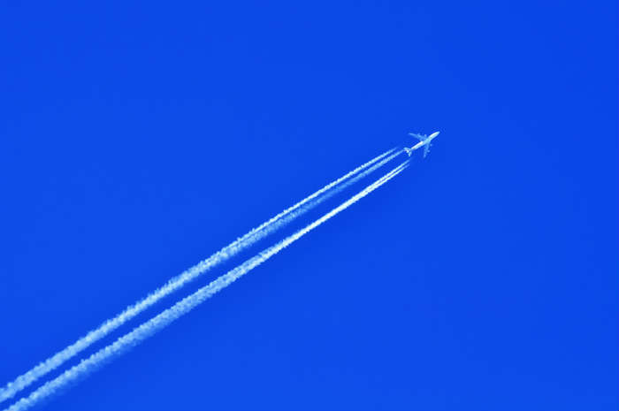 Aeroplane in sky