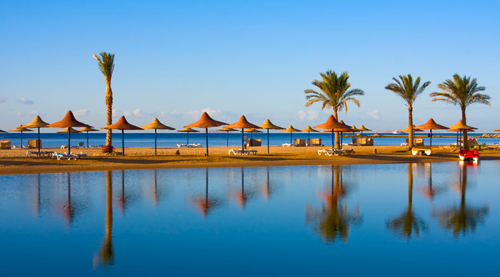 Egypt beach and hotel resort