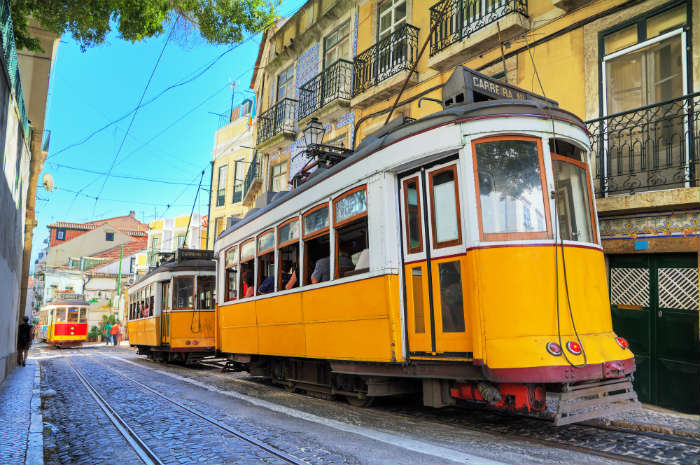 Lisbon vintage tram